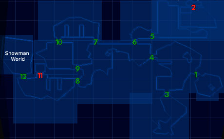 Snowman World Map